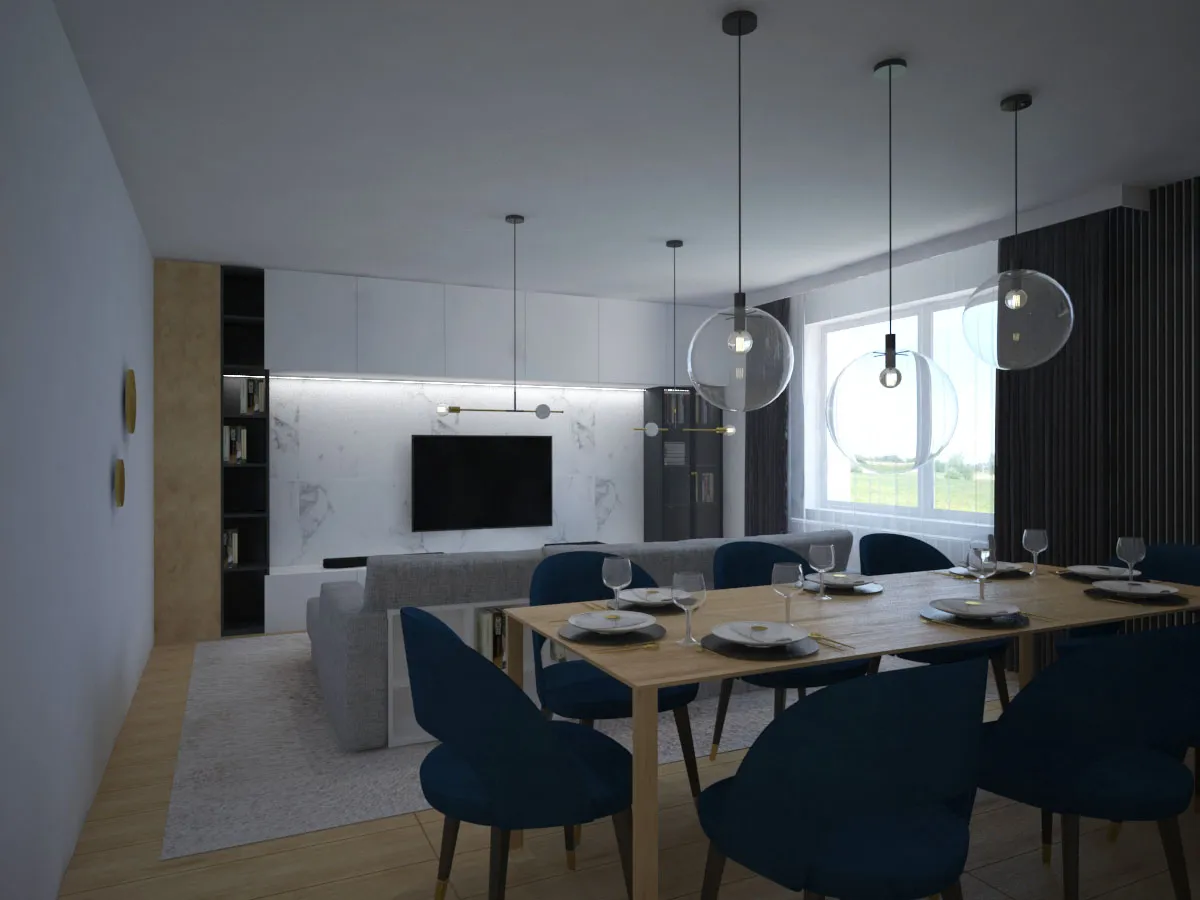 Projekt wnętrz Rose / Róża – AM Design Studio Poznań