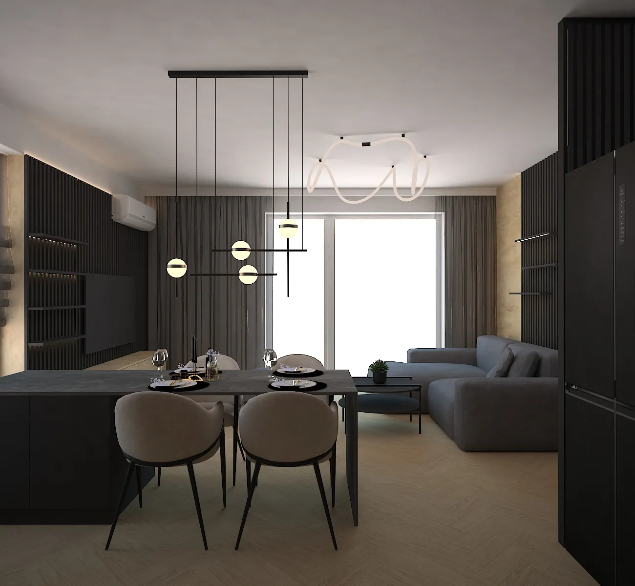 Projekt wnętrz Żegrze – AM Design Studio Poznań